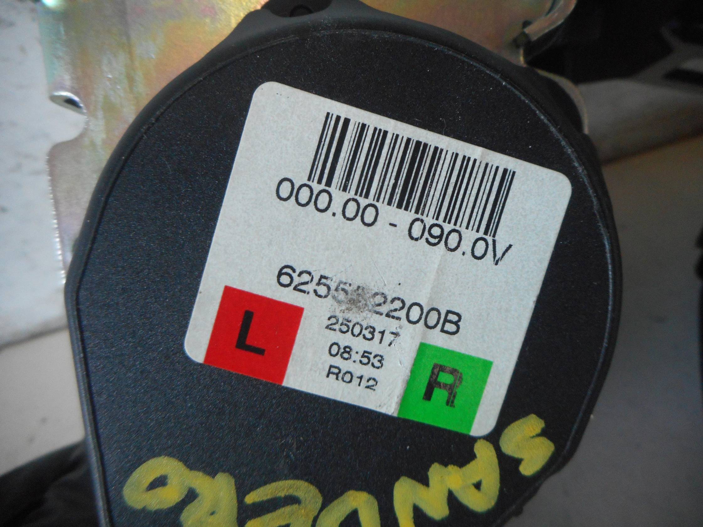 Cintura di sicurezza post. sx.